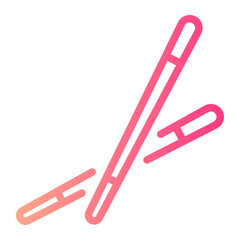 Obraz premium chopsticks gradient icon