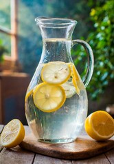 boisson rafraîchissante avec du citron frais, hydratation