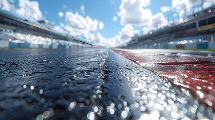 Obraz premium background with racing track