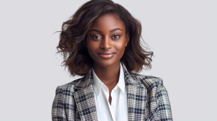 Confident Woman in Stylish Suit