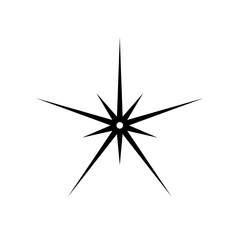 Sparkle Star Icon, Star vector