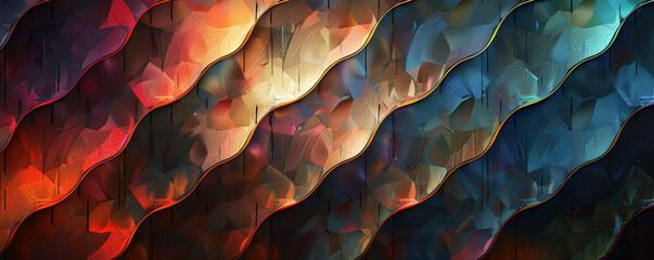 Abstract geometric pattern background, featuring metallic sheen