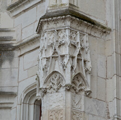 Medieval castle of Chaumont-Sur-Loire, France. Built in the 15th century. Former medieval fortress later enlarged in Renaissance style.