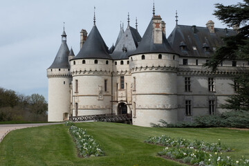 Fototapeta premium Medieval castle of Chaumont-Sur-Loire, France. Built in the 15th century. Former medieval fortress later enlarged in Renaissance style.