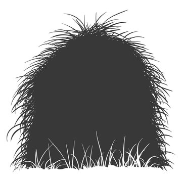 recommend clip art: silhouette haystack full black color only