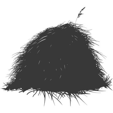 recommend clip art: silhouette haystack full black color only