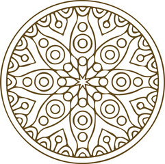 Beautiful mandala art, vector mandala design