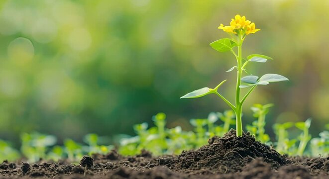 Symbolism of the Mustard Plant in the Bible: Representing Christian Faith and Spiritual Growth. Concept Christian Faith, Mustard Plant, Bible, Symbolism, Spiritual Growth