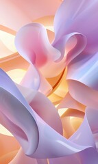 Soft gradients and gentle curves creating a soothing cool abstract backdrop , Banner Image For Website