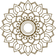 Beautiful mandala art, vector mandala design