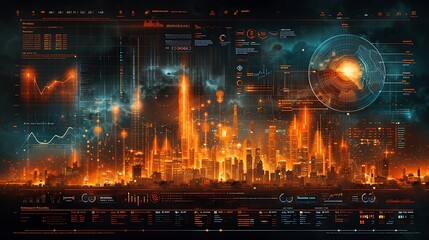 Illustrate the depth of financial markets with a layered graphic showing various financial instruments and their risk-return profiles, overlaid against global economic indicators.