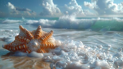 Award ceremony for contributions to marine conservation, honored individuals, inspirational speeches. Photorealistic. HD.