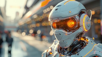 Deploying robotic process automation with embedded security features. Photorealistic. HD.