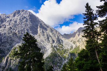 The Samaria Gorge is a National Park of Greece since 1962 on the island of Crete.