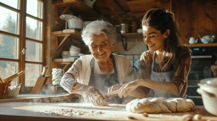 Generations Bonding Over Baking