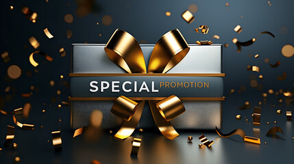 promotion banner and box gift