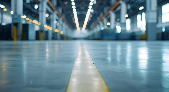 Lacks modern factory or warehouse for manufacturing production. Concept Factory Infrastructure, Manufacturing Facilities, Warehouse Setup, Industrial Production Lines