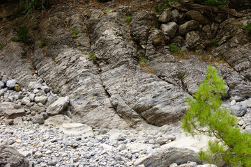 The Samaria Gorge is a National Park of Greece since 1962 on the island of Crete.
