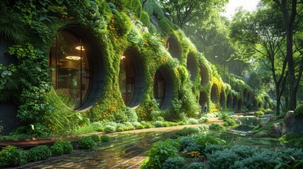 Urban sustainable design awards, recognizing green architecture, annual event. Photorealistic. HD.