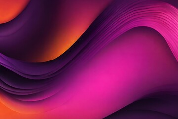 Abstract grainy gradient background purple pink orange black glowing color wave dark backdrop noise texture banner poster header design