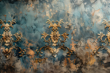 Rusty metal background. Created with Ai