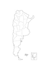 argentina lineal político © Naty