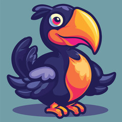 Cute dodo bird mascot vector illustration © Generative Ai