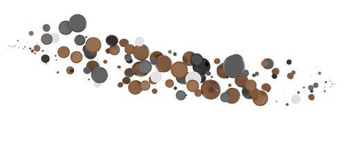 silver confetti explosion festive background