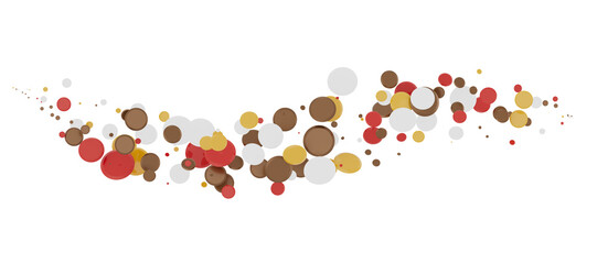  Multicolored confetti on white