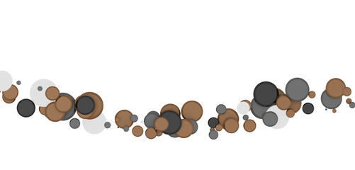 Multicolor confetti abstract background with a lot of falling pieces, isolated on a white background. Festive decorative tinsel element for design