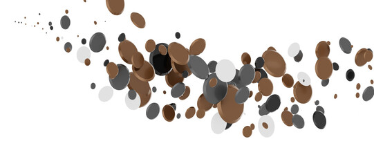 gold  Bliss: Exquisite 3D Illustration of Blissful gold Confetti