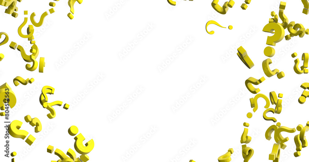 Aufkleber colored question marks background concept