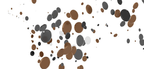  Multicolored confetti on white