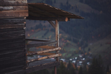 Forest Watch Tower in the Alps region in Austria. Watch Tower to prevent wild fires in the summer....