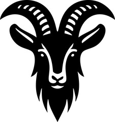goat head logo vector