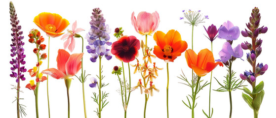 Beautiful flowers PNG transparent background