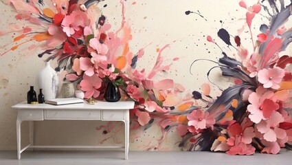 abstract background using paint