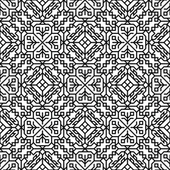 Vector geometric ornament in ethnic style. Abstract seamless pattern with EPS 10.Simple modern background texture. Repeat geo design