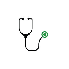 Medical icon with settings sign. Medical icon and customize, setup, manage, process symbol. Vector illustration