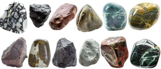 A lot of stones PNG transparent background