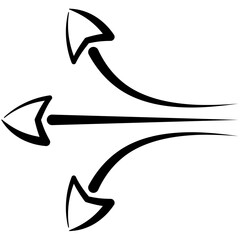 Hand Drawn Arrows Outline Icon Pack