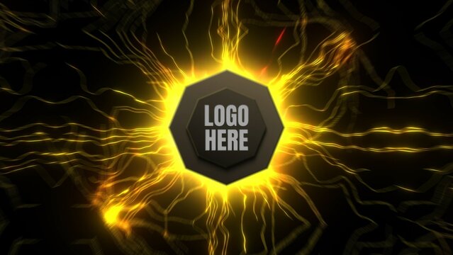 Electric Energy Power Logo and Title Reveal