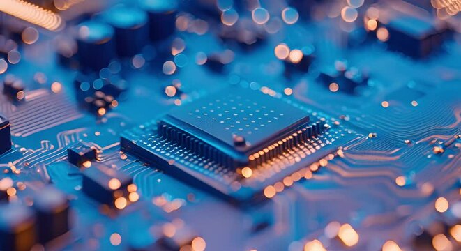 Advanced technology for manufacturing microchip semiconductors. Concept Nanotechnology, Semiconductor Manufacturing, Advanced Materials, Chip Design, Microchip Fabrication