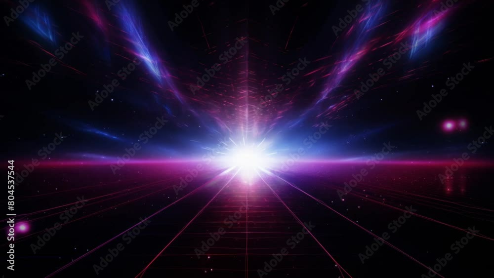 Wall mural space and glowing nebula background. motion.