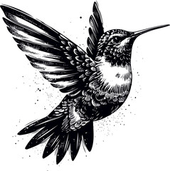 humming bird vector illustration