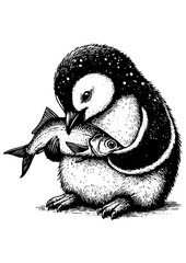 penguin vector illustration