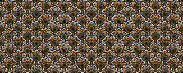 Vector seamless pattern with bright ethnic pattern. For printing, packaging, textiles