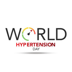 Vector illustration on the theme of World Hypertension day observed on every year. Hypertension show High blood pressure . Banner poster, flyer and background design.
