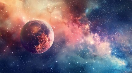 Majestic Celestial Encounter:Captivating Cosmic Odyssey Through Vibrant Galactic Realms