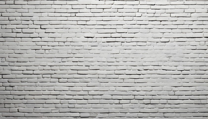 abstract white painted old brick wall panoramic